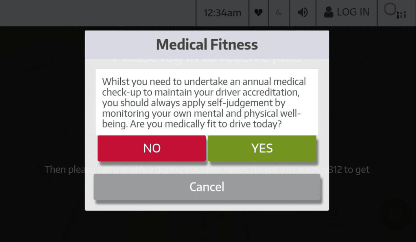 Net-Cabs Meter Screen Driver Safety Medical Fitness.